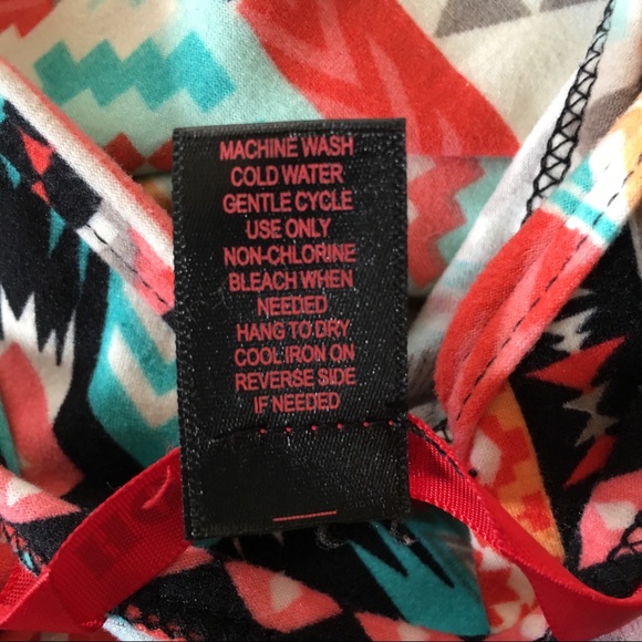 Hot Kiss Colorful Southwest Turquoise & Coral Tank - Picture 5 of 6